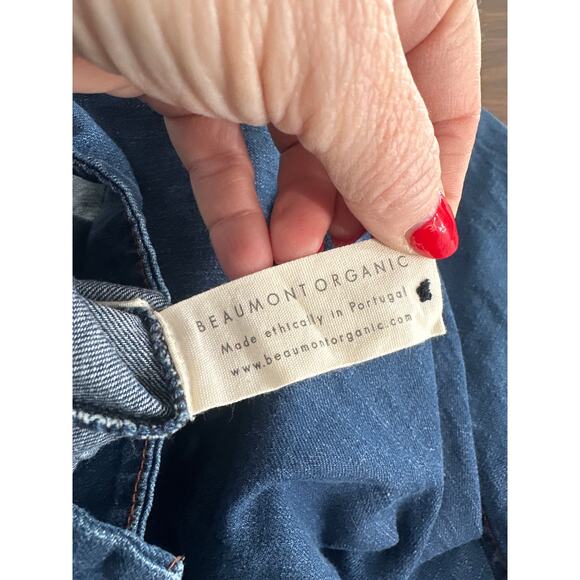 Beaumont Organic Cotton Denim Button Down Overshirt Size XS - Picture 10 of 11